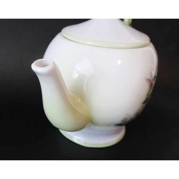 Vintage Teleflora Hummingbirds and Lilies by Lena Liu Teapot - Picture 7 of 8